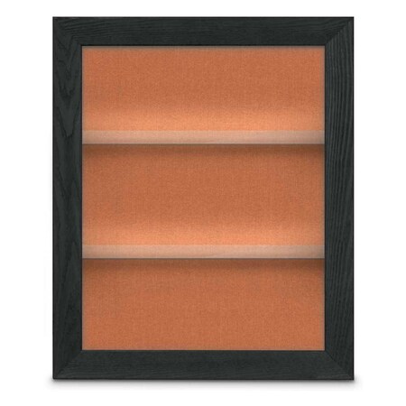 United Visual Products Outdoor Enclosed Combo Board, 42"x32", Gold Frame/Green & Rubber UVCB4232ODG-GREEN-RUBBER
